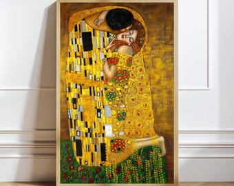 The Kiss by Gustav Klimt - Fine Art Print