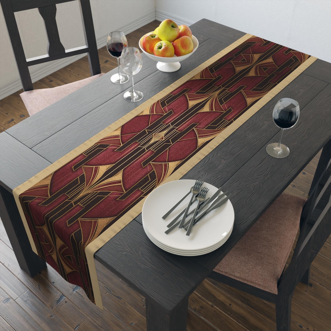 Art Deco Table Runner 2 Sizes - Etsy