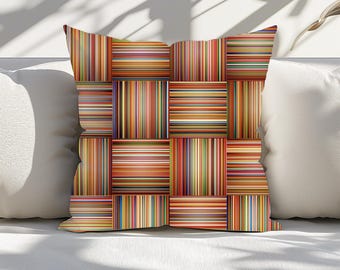 Faux Suede Pillow: Woven Design, Soft Plush Texture