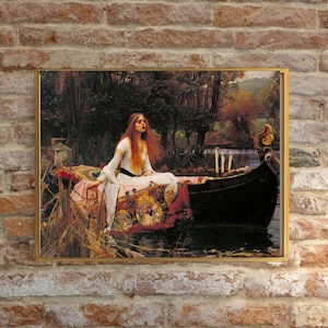 Giclee Fine Art print, The Lady of Shalott by John William Waterhouse 1888.