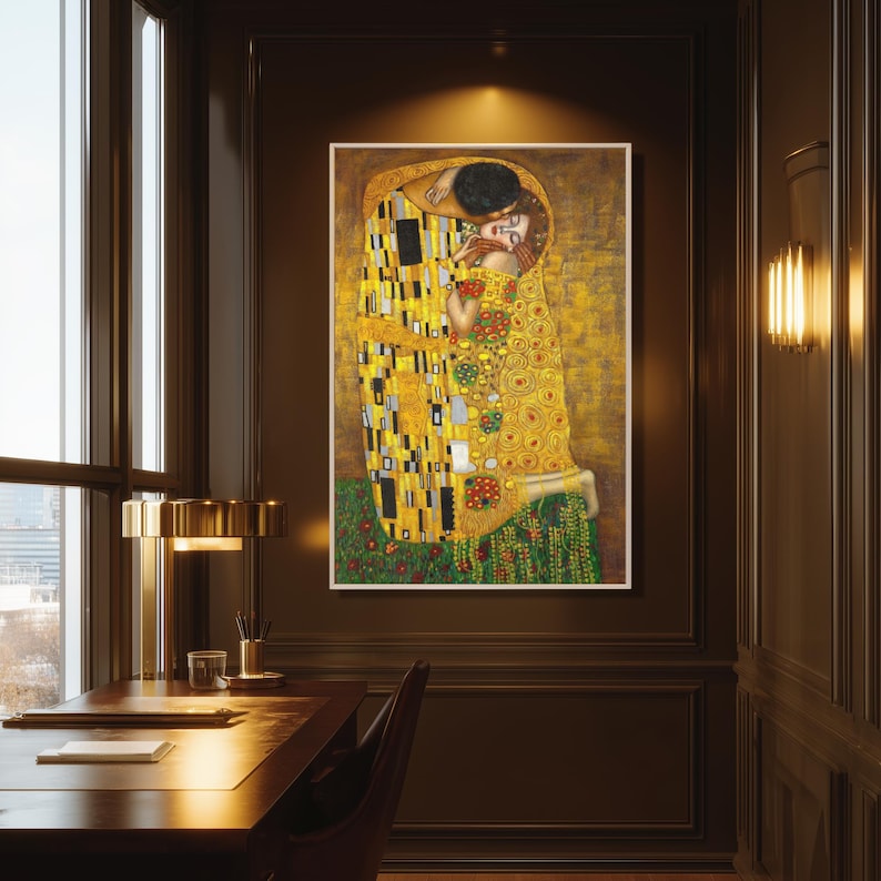 The Kiss by Gustav Klimt - Fine Art Print - Etsy