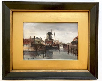 Adriaan Terhell - (1863-1949) - Dutch Harbor view