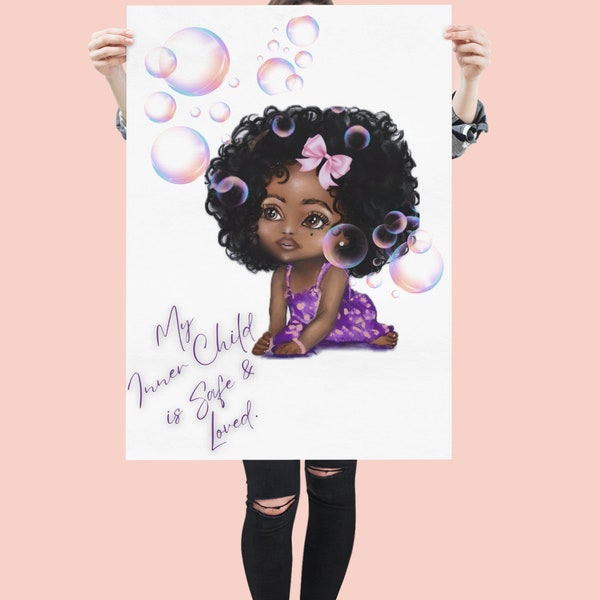 Print Art, Black Girl Magic Art Prints, Quantum Healing Energy, Daily Reminder Affirmation
