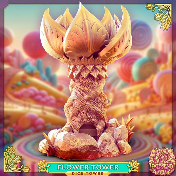Flower Dice Tower