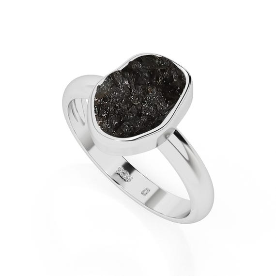 Bague Bijoux Tourmaline Noire Bague Tourmaline Noire Cascade