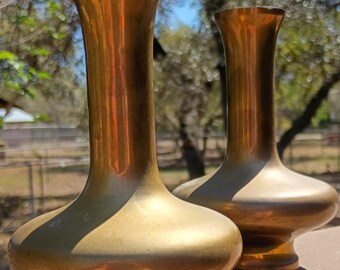 Vintage Bronze Vase pair