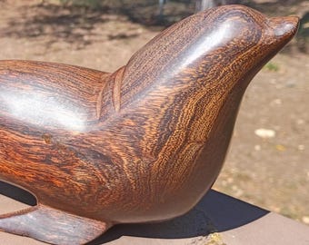 Art Deco Seal Vintage Hardwood Figurine