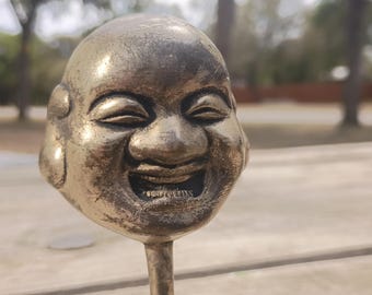 Vintage Mini Statue of Laughing Buddha.