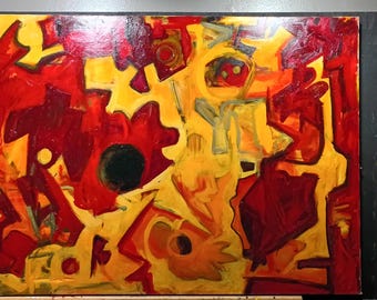 Weeper large oil painting pictoglyph