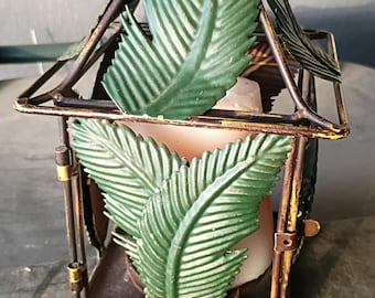 Leaf Hanging Tealight Candle Lantern