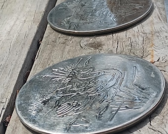 Vintage Duck Coasters Leonard Hong Kong Pair