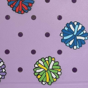 Pom Pom Bogg Bag Charm: Cheerleader Team Spirit Accessory