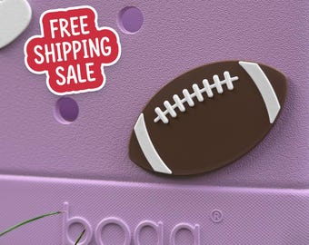 Football Bogg Bag Charm: Sports Bag Accessory