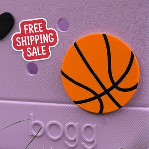 Basketball Bogg Bag Charm: Sports Bag Accessory