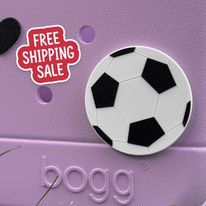 Soccer Ball Bogg Bag Charm: Sports Bag Accessory