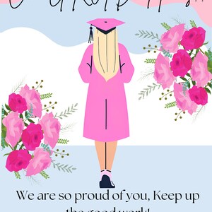 Esthetische afstudeerkaart voor meisjes: trendy, preppy, betekenisvol en schattig