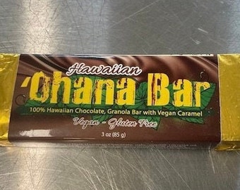 Biologisch angebaute hawaiianische dunkle Schokolade -OHANA Bar
