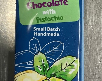 PISTACHIO DARK CHOCOLATE Bar - Hawaiian Organic