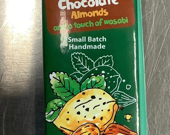 AMANDE WASABI - Tablette de chocolat hawaïenne