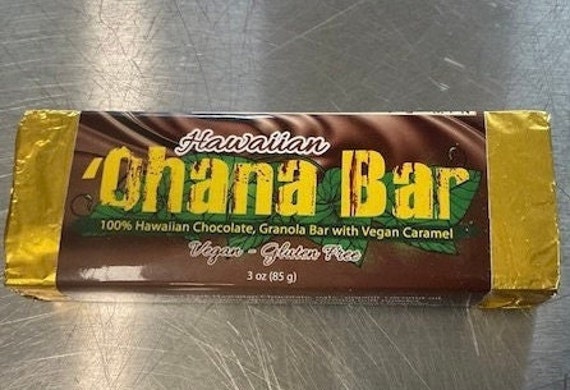 Hawaiian Dark Chocolate, OHANA Granola Energy Bar, Organically