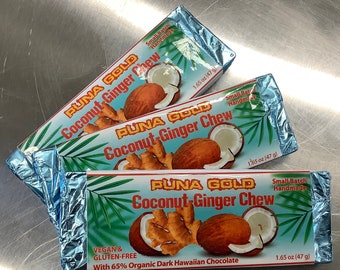 COCONUT GINGER CHEW – Hawaiianische Schokolade aus biologischem Anbau