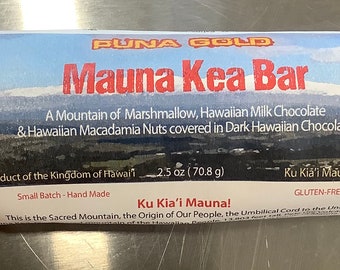 Biologisch angebaute hawaiianische Schokolade - MAUNA KEA Bar, Macadamianüsse