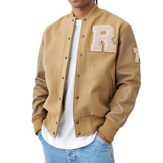 ◇BITTER CELLS◇ Sporty Varsity JacketBeige Sporty Varsity Jacket-Beige - 비터셀즈(bittercells)