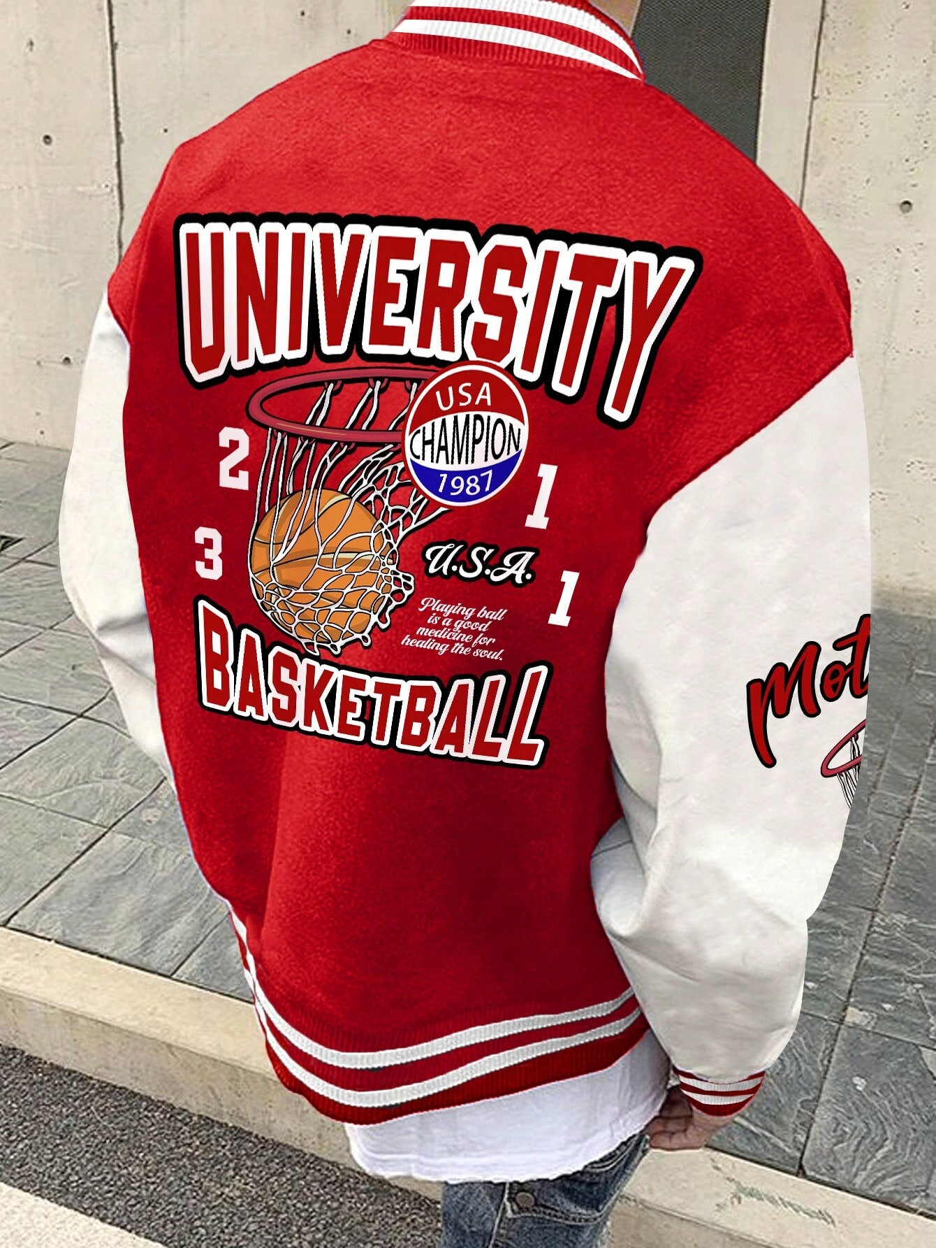 Custom Chenille Patch Letterman Jacket: Embroidered Varsity Bomber 
