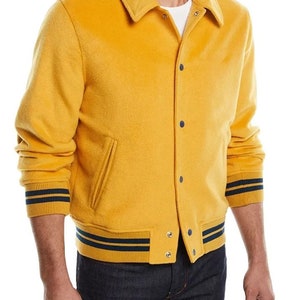 Custom Wool Varsity Jacket: Embroidered Letterman Bomber, Leather Sleeves