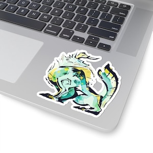 Monster Hunter Zinogre Kiss-Cut Stickers - 2, 3, 4, and 6 Inch Variants, Gaming Stickers, Laptop Decals, Video Game Merch, Monster Hunter