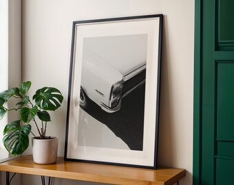 Vintage Pontiac Muscle Car Wall Art | Pontiac Black and White Print | Man Cave Decor | Gifts For Him |