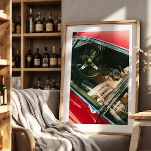 Ferrari Poster | Luxury Print | Classic Car Wall Art | Digital Download