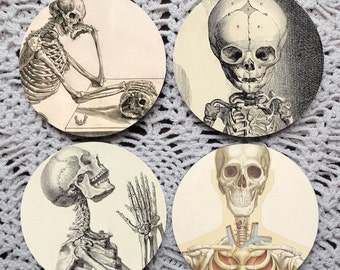 Skeletons in the Closet -- Bones Mousepad Coaster Set