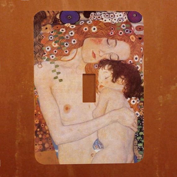Gustav Klimt Mother and Child Single Light Switch Plate Wall Cover Room Decor