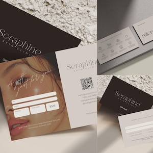 Wallet-sized gift card and voucher templates for estheticians, beauty salons, and spa businesses. Printable and editable in Canva, included in a complete esthetician branding bundle. Perfect for promotions, holidays, client gifting, and salon marketing, helping beauty professionals increase bookings and brand recognition.
