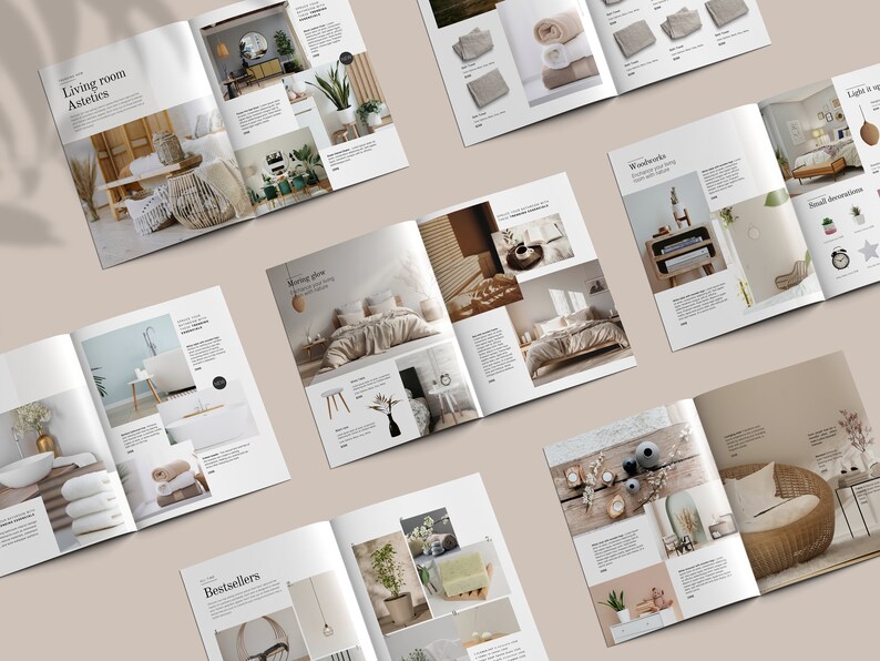 Interior Product Catalog Magazine for Decor and Furniture, Editable