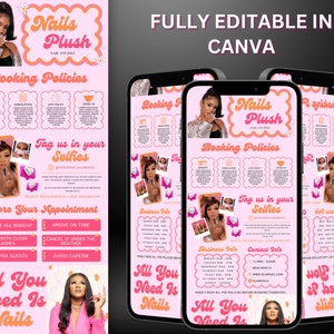 Plantilla de programación de Acuity, plantilla de programación de Acuity para peluqueros, técnicos de uñas, técnicos de pestañas, trenzadores, maquilladores, plantillas de libros de Acuity