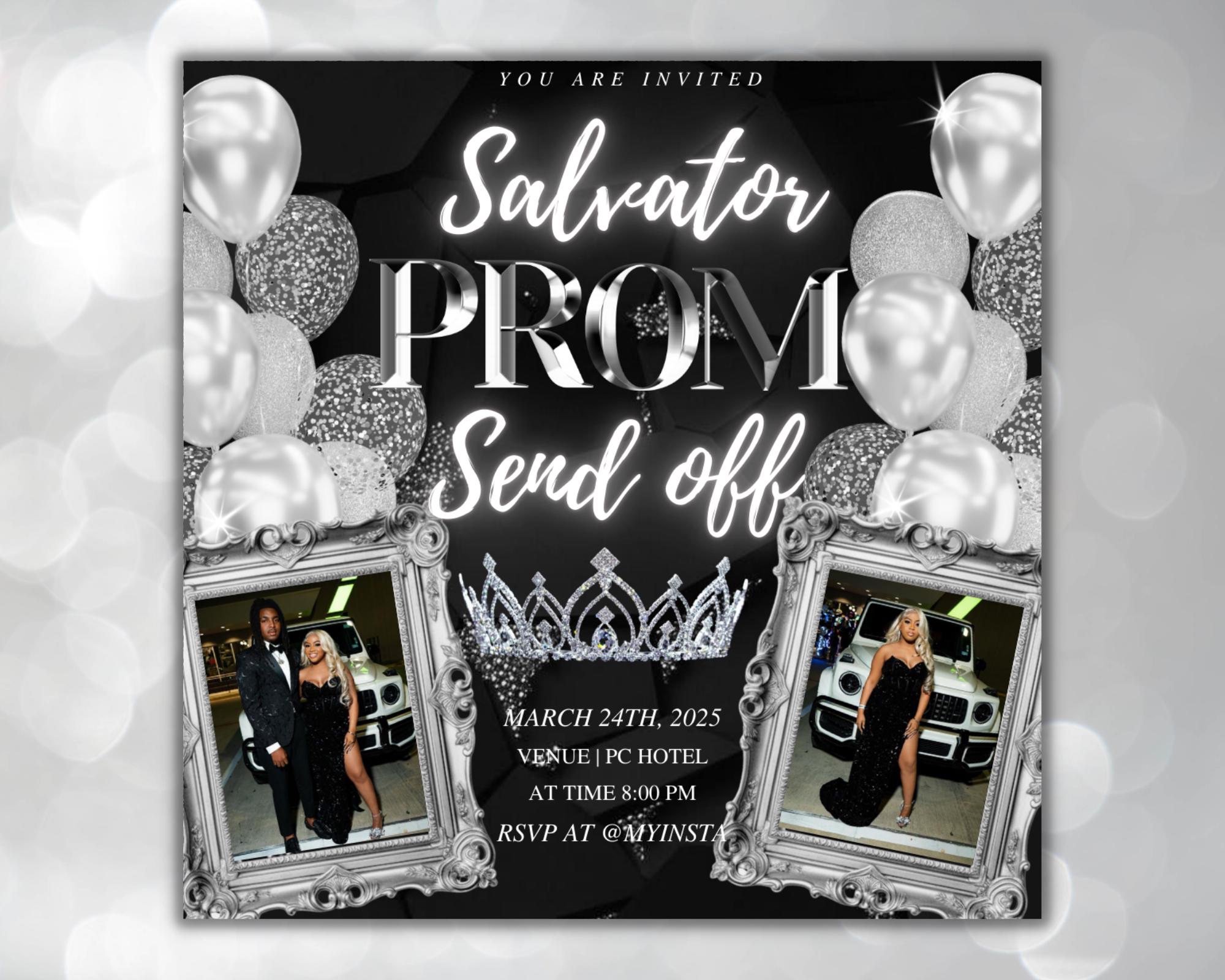 Instant Prom Design Prom Send off Flyer, DIY Prom Flyer, Prom Canva Template, Prom Send Off ...