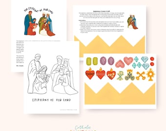 Epiphany Activity Bundle: Coloring Page & DIY Crown Craft