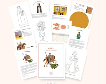 April Catholic Printable Pack Vol. 2 (CLASSROOM USE)