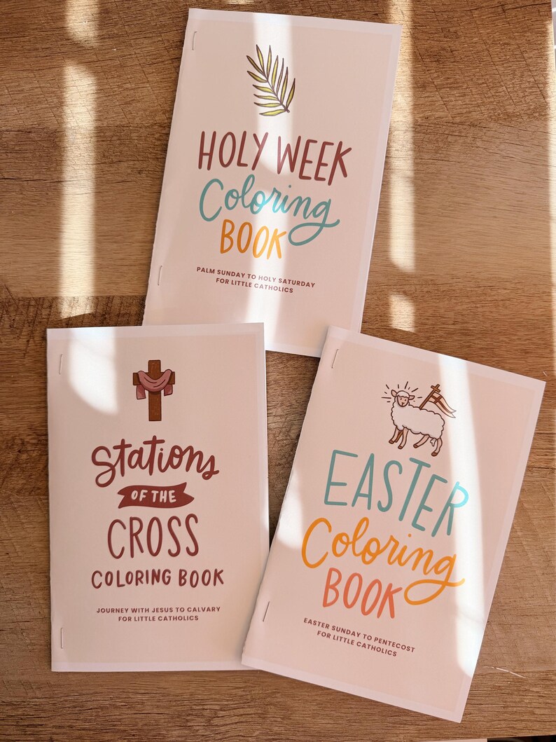 Stations of the Cross Coloring Book for Kids | Catholic Printable ...