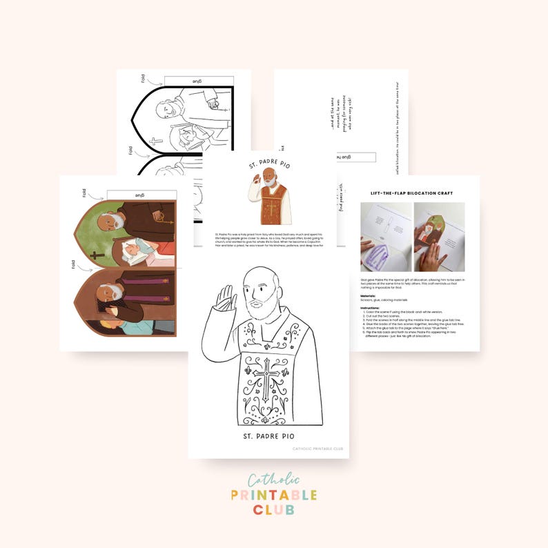 September Catholic Saints Printable Crafts: Coloring Pages & Activities ...