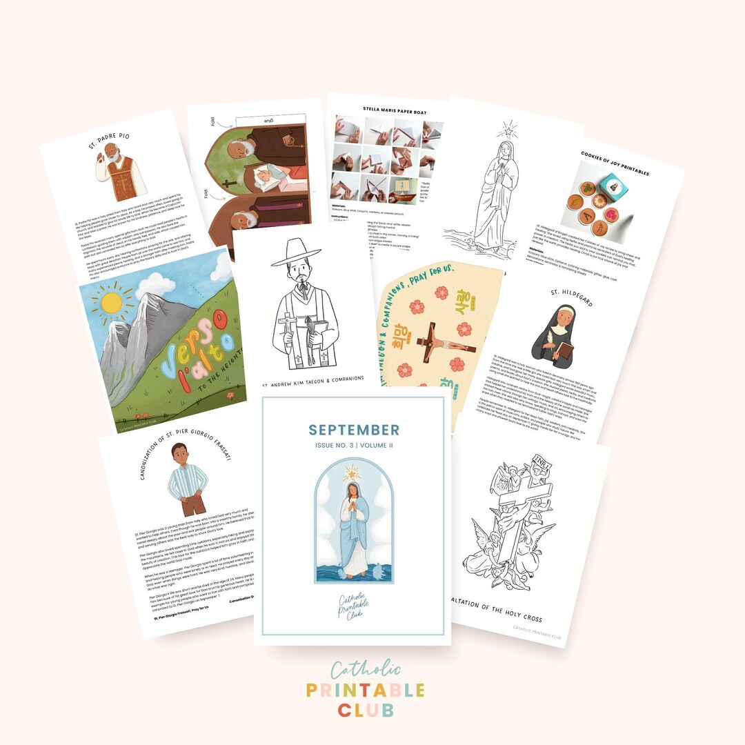 September Catholic Printable Pack Vol. 2 (classroom) - Etsy