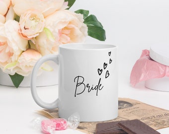 Taza de café para novia, elegante regalo de boda, regalo de despedida de soltera