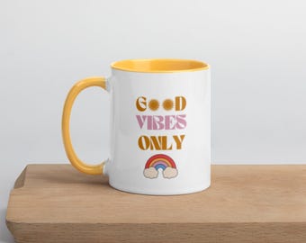 Good Vibes Only Mug: Positive Affirmation Ceramic Cup