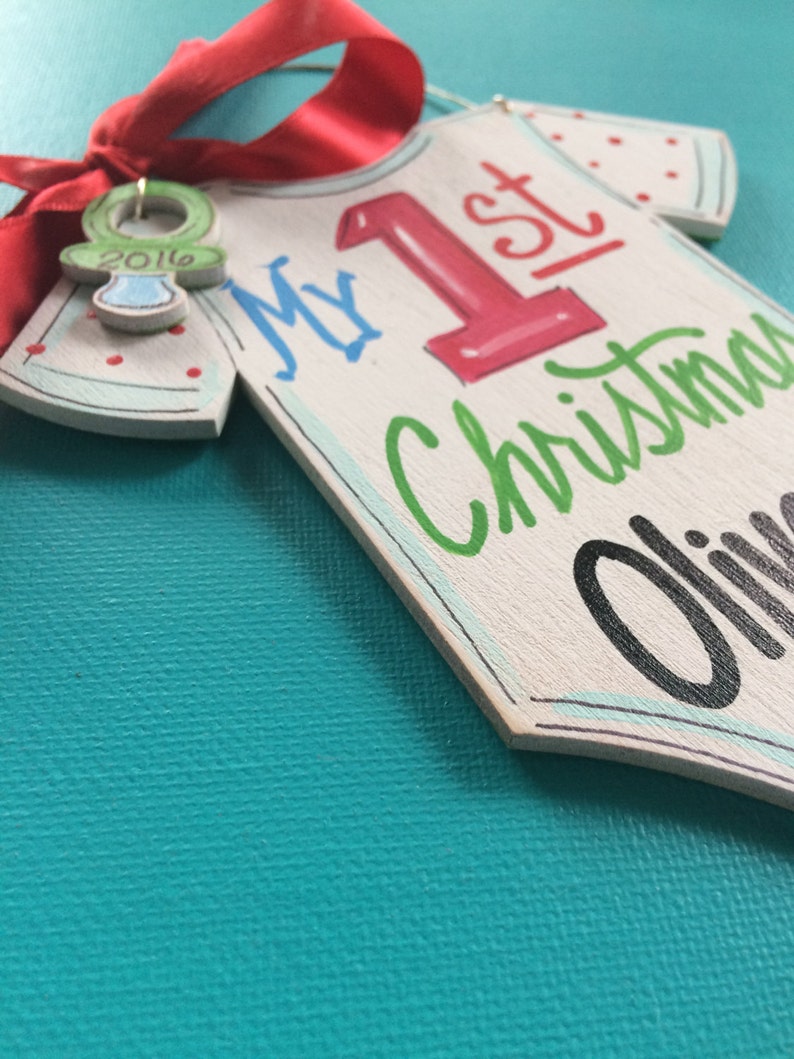 My First Christmas Ornament Personalized Ornament for New Etsy