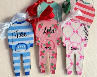 Personalized Pajama Ornament: Custom Christmas Keepsake Gift