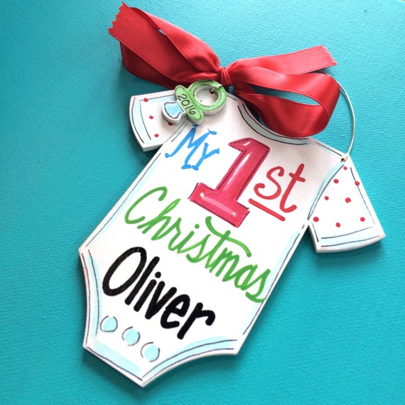My first Christmas ornament personalized ornament ornament Etsy