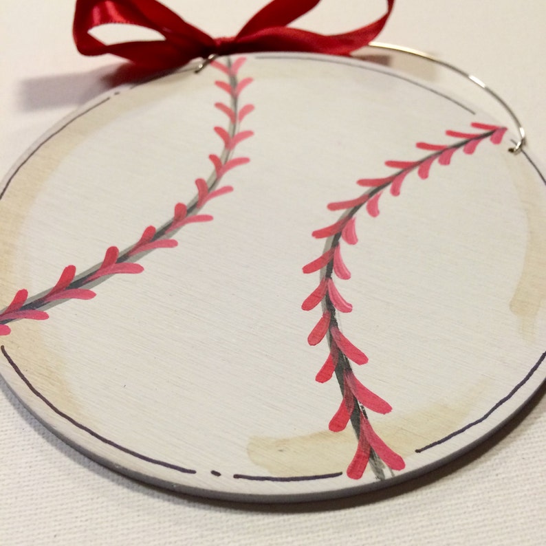 Baseball Ornament baseball player gift painted ornament Etsy