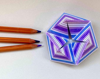 Printable Kaleidocycle Paper Toy: Stripes Pattern, Colouring Craft, Flextangle Template (PDF)